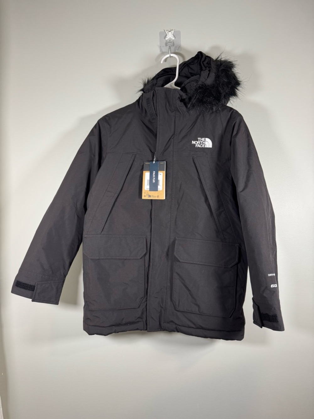 The North Face McMurdo Boys' Parka L (12) NWT Black Dryvent 600 North Face Parka